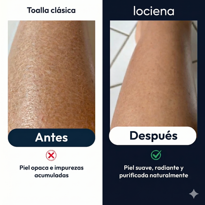 Toalla de ducha exfoliante lociena