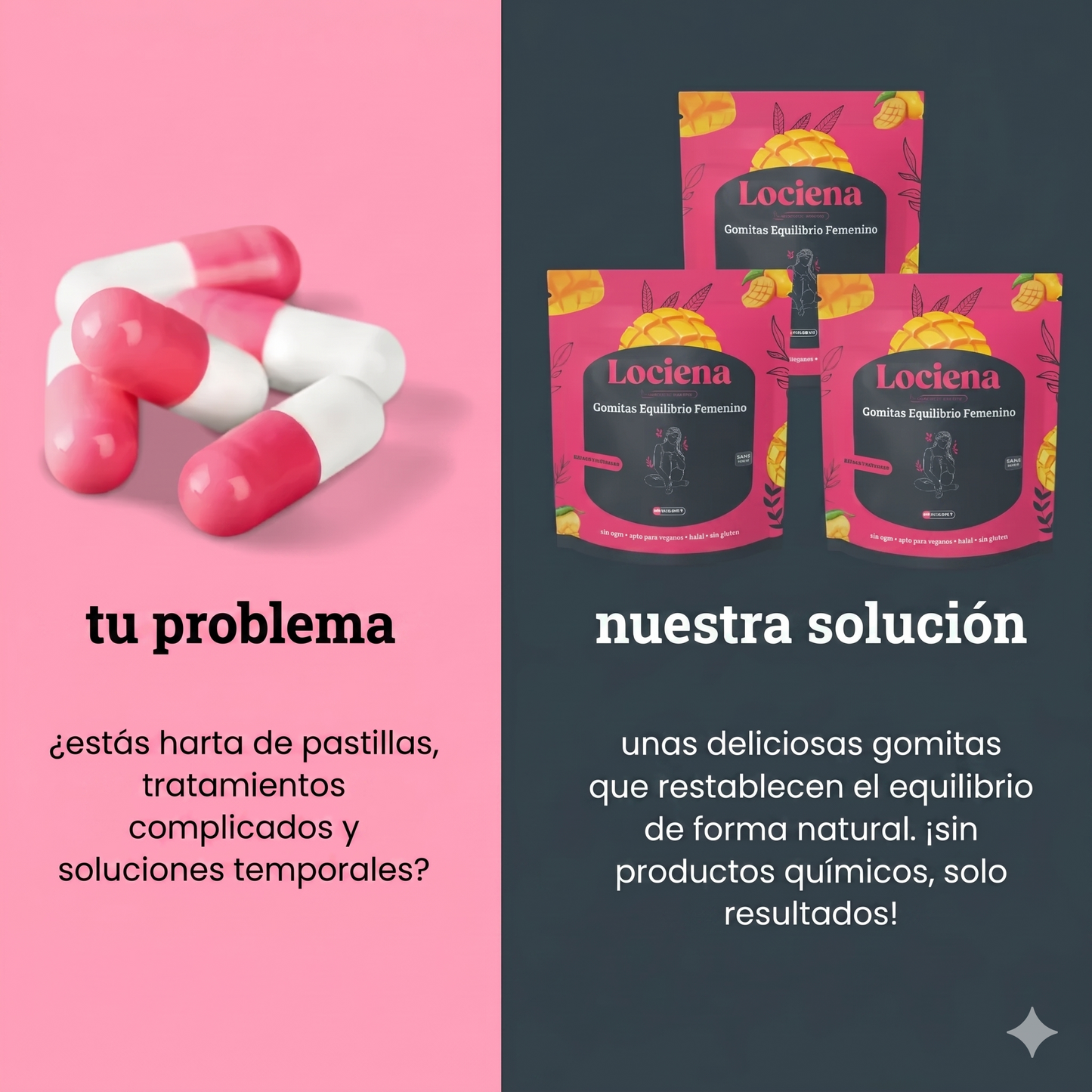 Gummies Equilibrio Femenino - Piña | 1 + 1 DE REGALO
