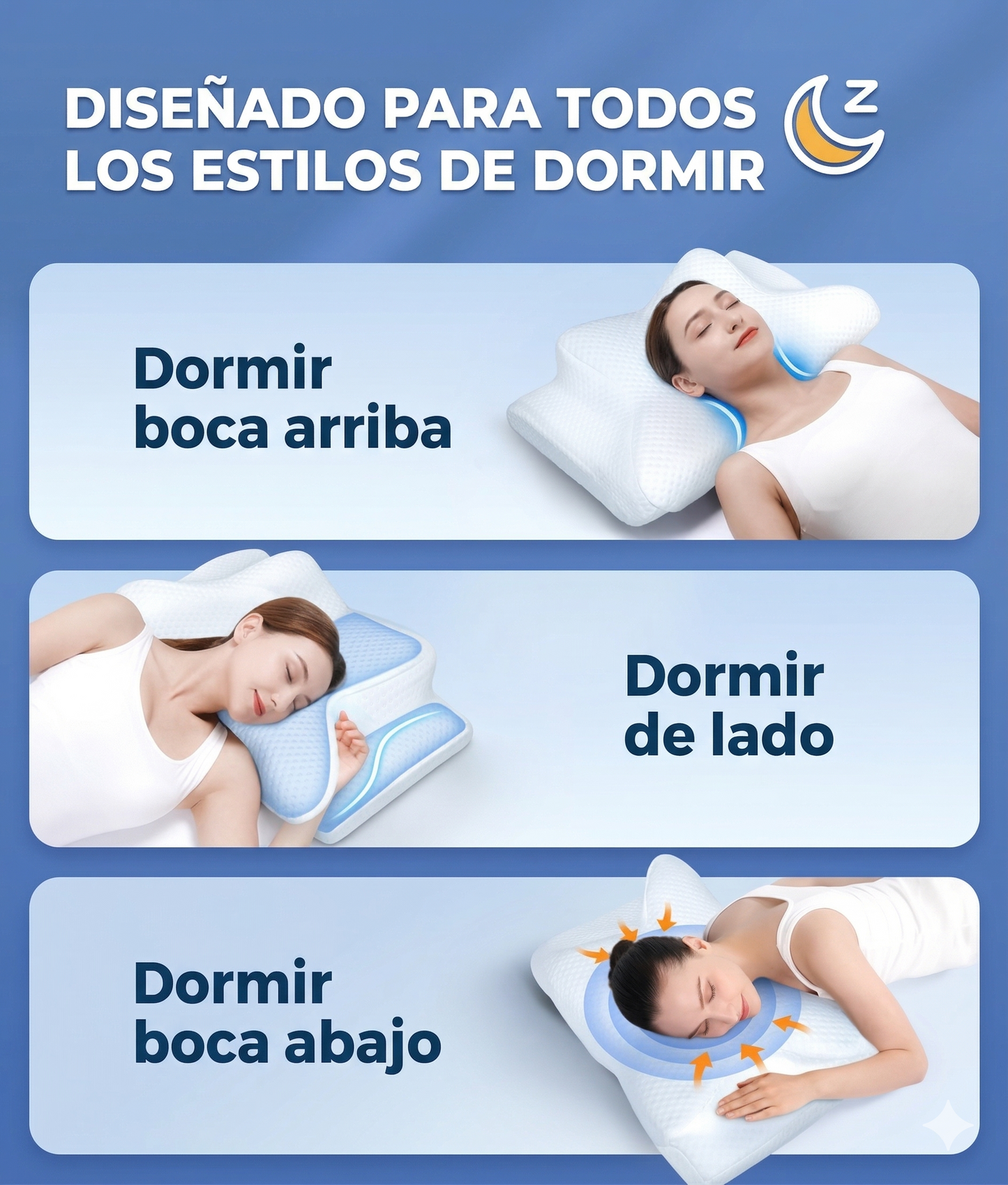 Lociena® Almohada cervical de espuma viscoelástica
